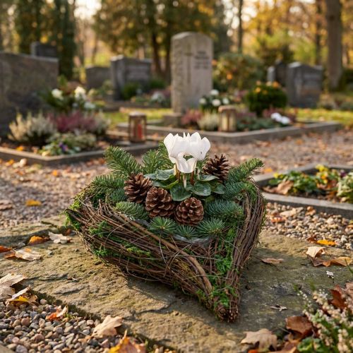 Plantekasse Hjerte Vine Mos 21cm x 26cm H6cm | Floristik24.dk