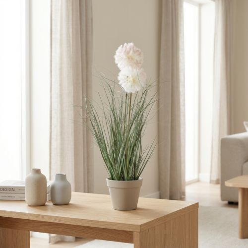 Kunstige potteplanter gedeskæg kunstige planter i potte 58cm | Floristik24.dk