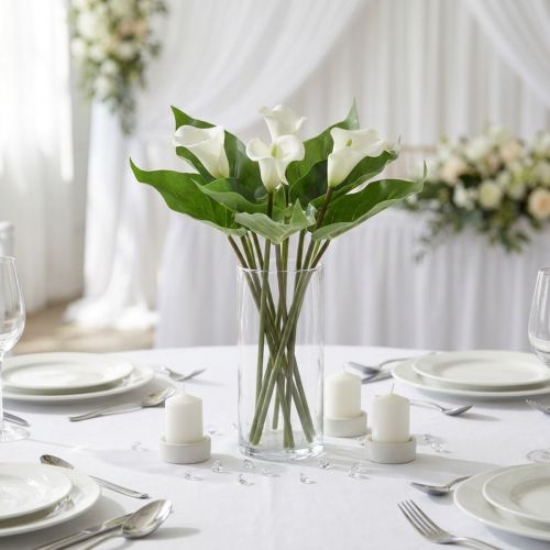 Calla Lily Kalla Kunstige Blomster Hvide Eksotiske Blomster 34cm | Floristik24.dk