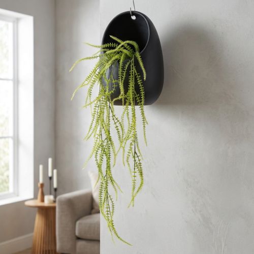 Kunstig plante af grøn hirsebørste til elegante hængende dekorationer, stilfulde rumtilbehør, 114 cm | Floristik24.dk