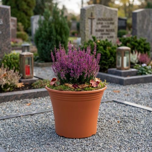 Potte “Irys” plast terracotta Ø15cm H13cm 1 stk | Floristik24.dk