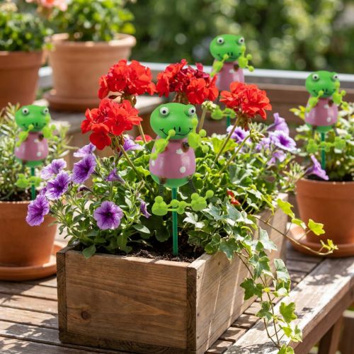 Artikel Plantepropper frøer dekorative blomsterpropper 24cm 16 stk