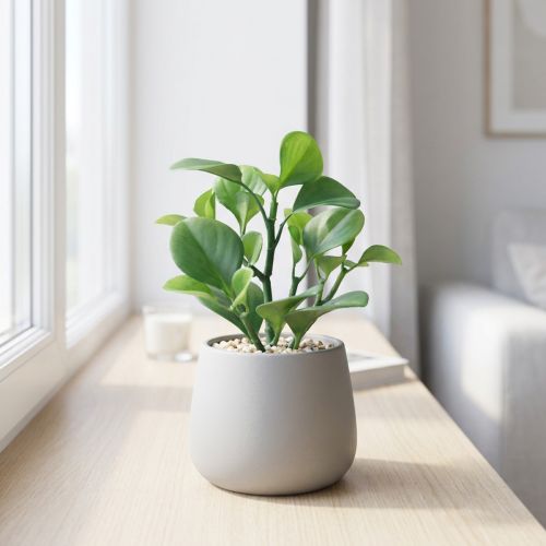 Kunstig grøn plante sukkulent kunstgrøn H14cm | Floristik24.dk
