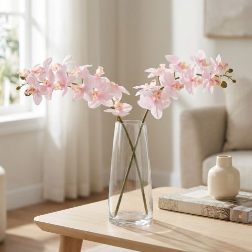 Kunstige Orkideer Lys Pink