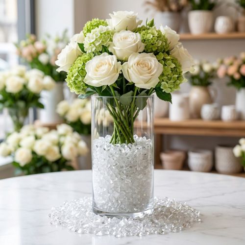 Glassten 2mm - 4mm naturlige farver 2kg | Floristik24.dk