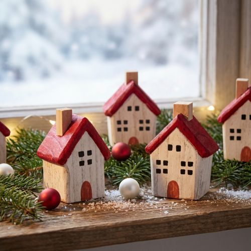 Julehus træ juledekoration
