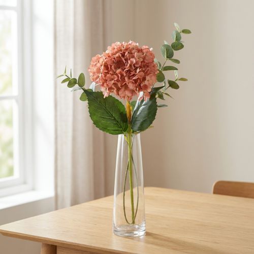 Hortensia Pink 80cm 1 stk | Floristik24.dk