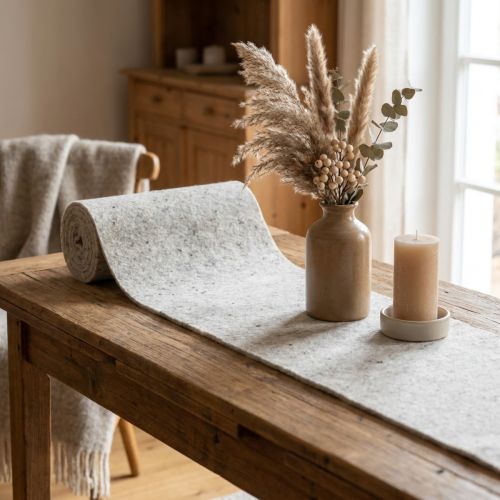 Filtbånd gråt 15cm 5m | Floristik24.dk