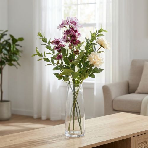 Kunstige Blomster Kunstige Asters Silkeblomster Lilla 80cm | Floristik24.dk