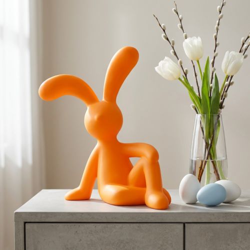 Artikel Dekorativ kaninfigur til moderne påskedekorationsideer, 38 cm