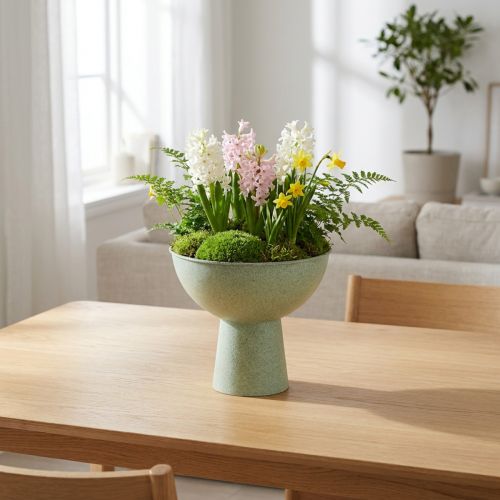 Skål med stativ til planter, dekorativ skål, 25 cm | Floristik24.dk