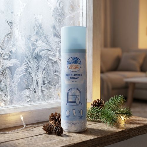 Artikel Isblomstspray Dekorationsspray til vinduer og vinterdekorationer på glas 150 ml