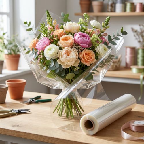 Blomsterdekorationsfolie Blomsterfolie 75cm x 200m | Floristik24.dk