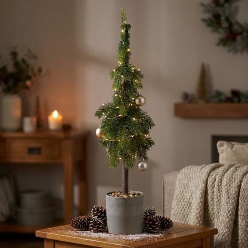 Spidsgran i potte kunstigt juletræ Ø12cm H70cm | Floristik24.dk