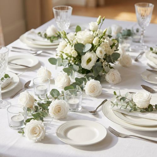Artikel Infinity Roses Ægte Rosenhoveder Mini Roser Hvide Ø3cm 16 stk
