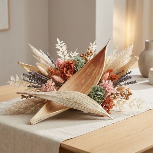 Artikel Kokosnøddeskaller, blegede kokosblade, 22-42 cm, 25 stk.
