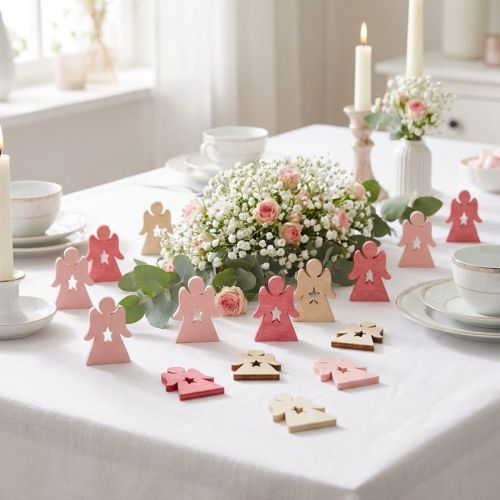 Træengel til spredning pink, pink, hvid 4cm 72 stk | Floristik24.dk