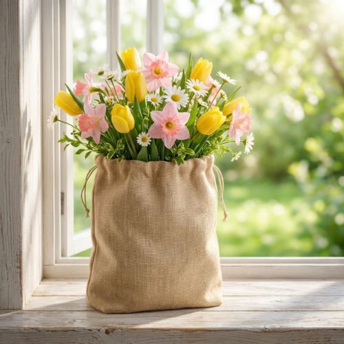 Jutepose 28×10 cm H40 cm | Floristik24.dk