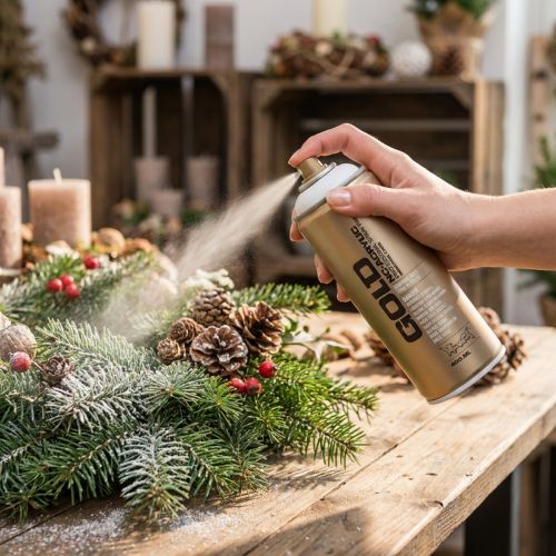 Artikel Spraymaling hvid malingsspray Montana Gold Shock White 400ml