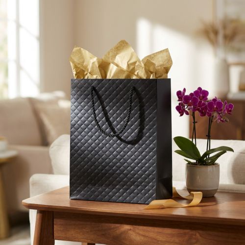 Gavepose gavepose sort 18×10×23cm 1 stk | Floristik24.dk
