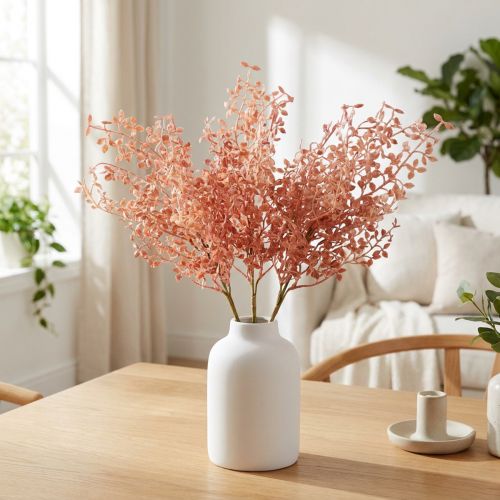 Kunstige blomsterdekorationer, dekorative grene, grendekoration pink 44cm 3 stk | Floristik24.dk