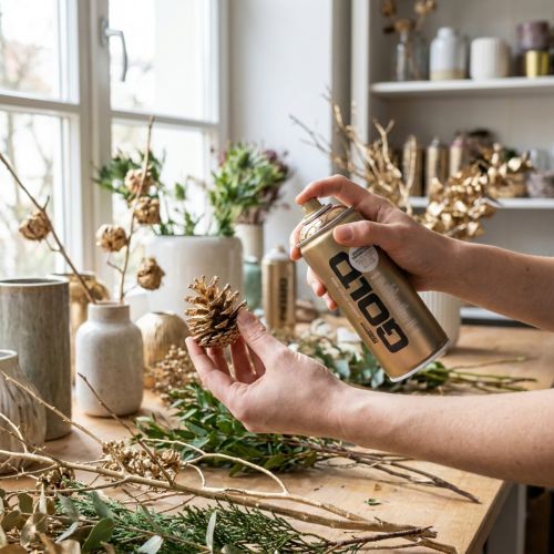 Artikel Spraymaling med kobberkromeffekt til kreative projekter Montana-dåser 400 ml