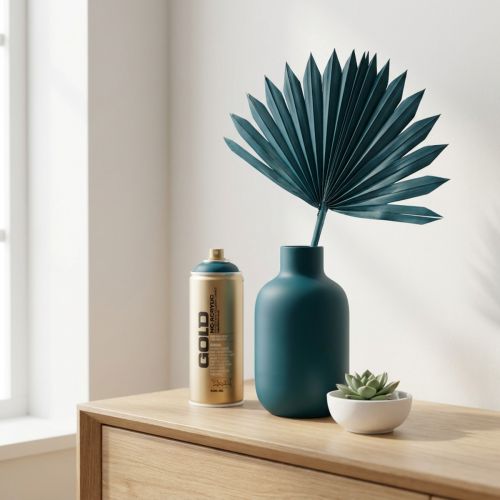 Artikel Spraymaling Spray Benzin Montana Guld Blå Mat 400ml