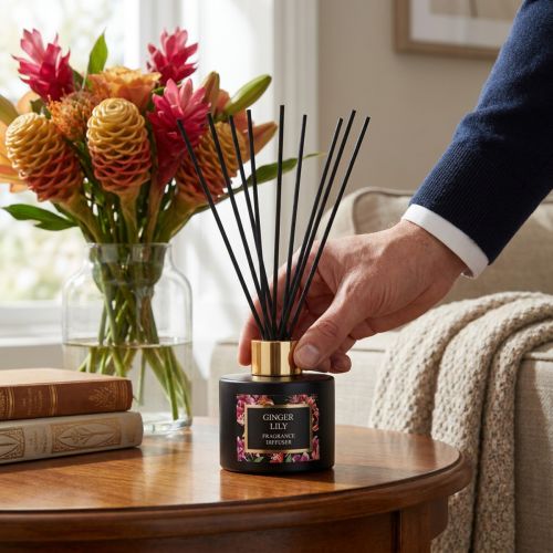 Rumduftspreder duftstænger Ginger Lily 75ml | Floristik24.dk