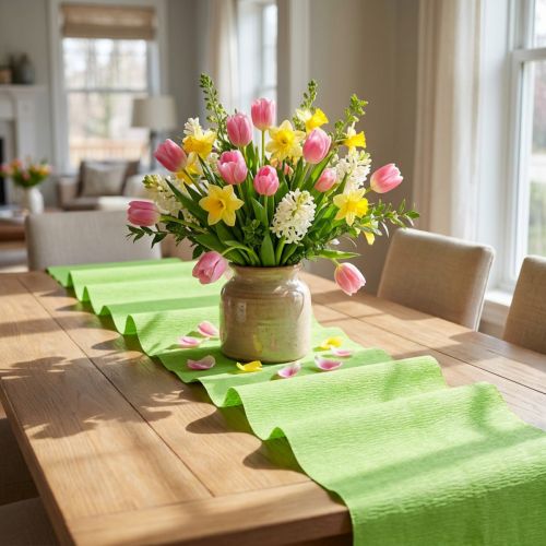 Artikel Blomsterhandler crepepapir lysegrøn 50x250cm