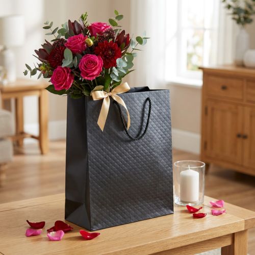 Gavepose gavepose sort 26×12×32cm 1 stk | Floristik24.dk