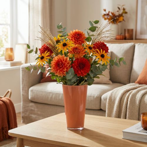 Vase blomstervase dekorativ vase Fizzy Siena Ø13,5cm H20cm | Floristik24.dk