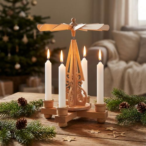 Pyramidelys hvide små lys 6,5cm 24 stk | Floristik24.dk