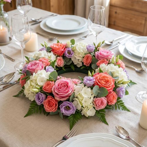 Blomsterskumring grøn Ø30cm 4 stk | Floristik24.dk