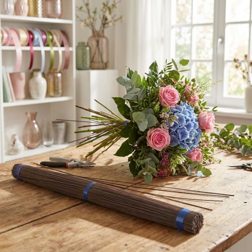 Artikel Stikledning blå udglødet blomstertråd Ø1,8mm 50cm 2,5kg