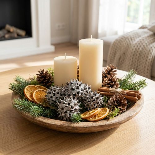 Sweetgum kegler naturvasket hvid 250g | Floristik24.dk