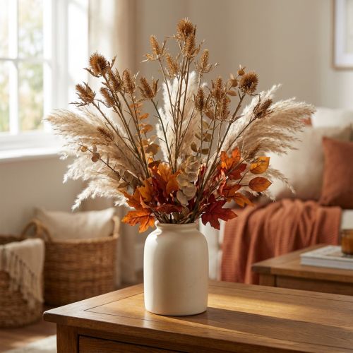 Kunstig tidsel gren Golden L71.5cm | Floristik24.dk