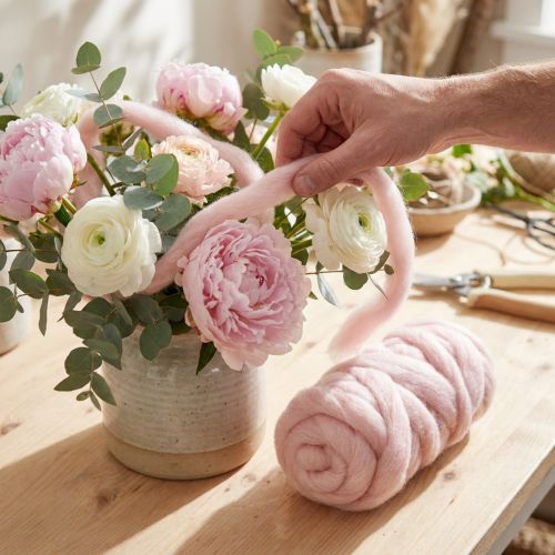 Lunte Pink Uld Lunte Naturuld