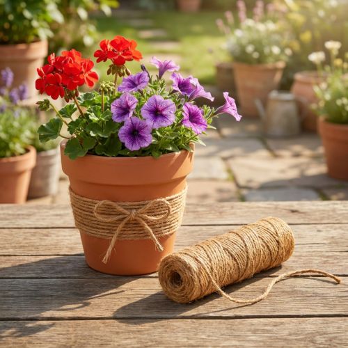 Kokosgarn natur Ø6mm 25m | Floristik24.dk