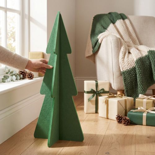 Filt juletræ dekoration grangrøn H80cm | Floristik24.dk