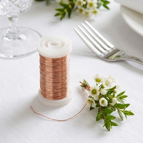 Artikel Myrtetråd kobber 0,30 mm 100 g hobbytråd blomsterdekoration