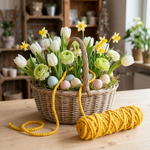 Filtsnor fluffy Mirabell æggeblomme gul 25m | Floristik24.dk