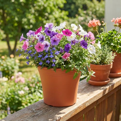 Potte “Irys” plastik terrakotta Ø17cm H14cm 1 stk | Floristik24.dk