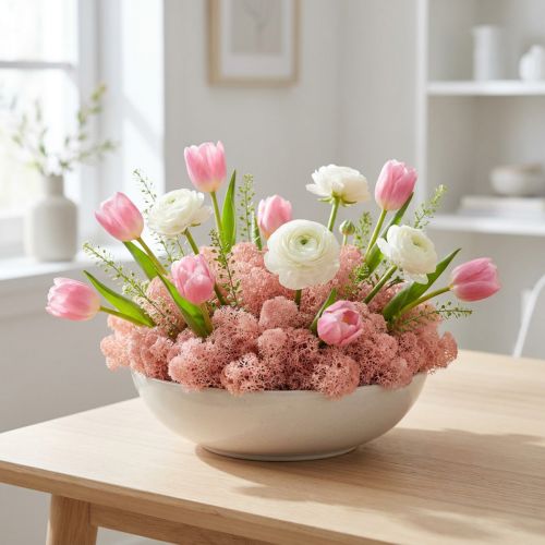 Dekorativ mos Island mos pink 400g | Floristik24.dk