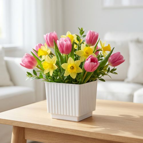Terninger til blomsterskum 6,5cm hvid 20 stk | Floristik24.dk