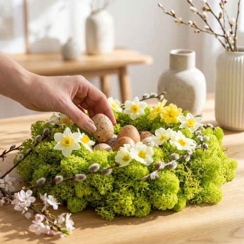 Deco mos lysegrøn rensdyrmos konserveret 400g | Floristik24.dk