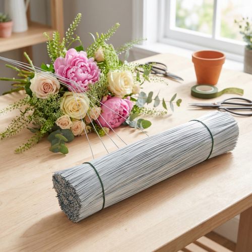 Artikel Stiftråd, sølvtråd galvaniseret Ø0,4mm L180mm 1kg