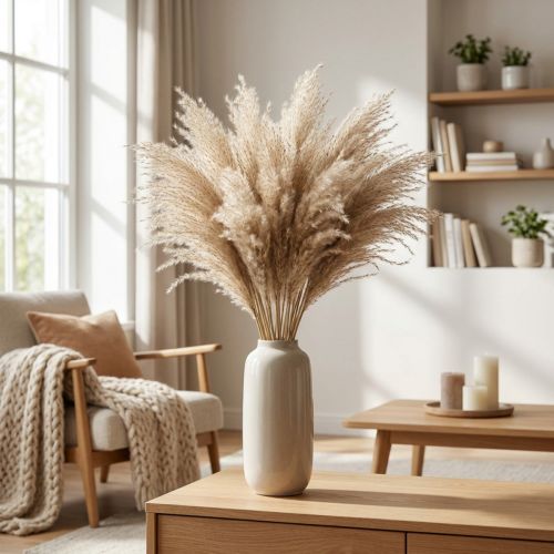 Tørt græs Miscanthus 55-75cm fjergræs natur 100 stk | Floristik24.dk