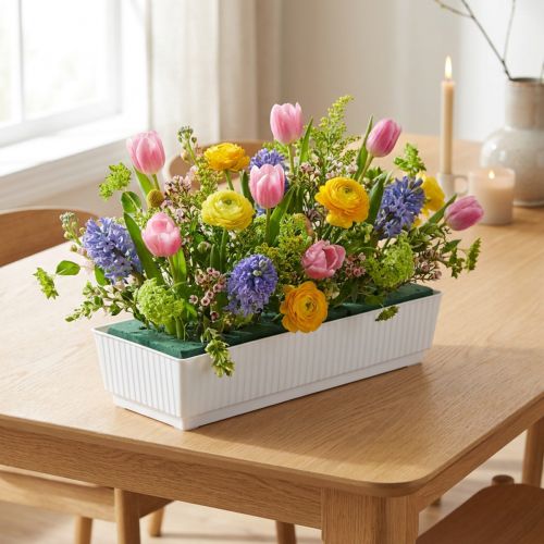 Fatbakke vådskum 23 x 8 x 4,5 hvid 10 stk | Floristik24.dk