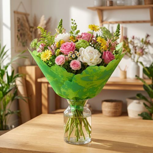 Rondella manchetter Ø48cm æblegrøn 50stk | Floristik24.dk
