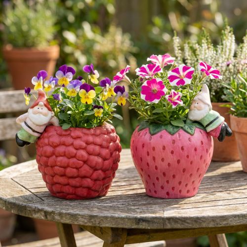 Keramisk potteplanter kantbøjle dværg Ø14,5cm 2stk | Floristik24.dk